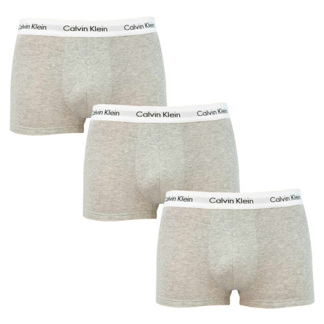 3PACK pánske boxerky Calvin Klein šedé (U2664G-KS0)