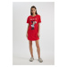 DEFACTO Fall In Love Disney Mickey & Minnie Regular Fit Crew Neck Short Sleeve Nightgown