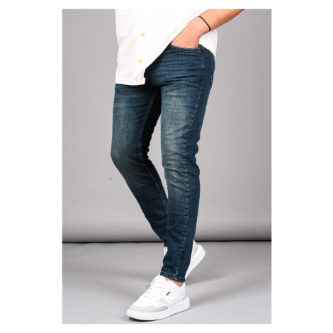 Madmext Blue Full Fit Men's Jeans 6337