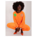 Fluooorange velour set with trousers