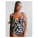 Swimwear Black Sand Balcony Swimsuit black sand print SW1720A 90FF