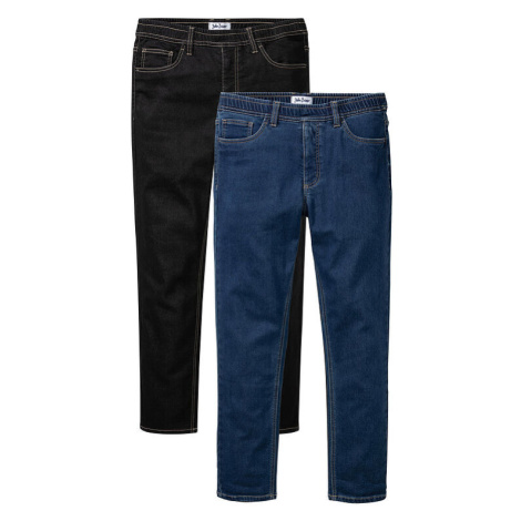 Termo voľné džínsy, Regular Fit, rovné (2 ks v balení) bonprix