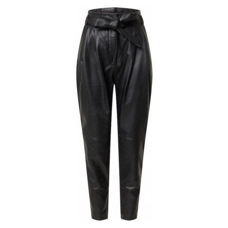 Copenhagen Muse Plisované nohavice 'ROYAL-ANKLE'  čierna