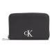 Calvin Klein Jeans Malá dámska peňaženka Minimal Monogram M Zip Around T K60K611970 Čierna