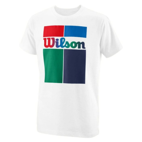 Dětské tričko Wilson Competition B Crew Tech Tee White