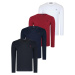 QUADRUPLE SET T8587 DEWBERRY V-NECK MEN'S SWEATSHIRT-BLACK-NAVY-WHITE-BURGUNDY