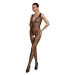 Passion ECO BS012 black - Bodystocking Farba: Čierna