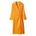 MANGO Košeľové šaty 'Lake'  oranžová