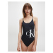 Calvin Klein Swimwear Jednodielne plavky  biela / čierna