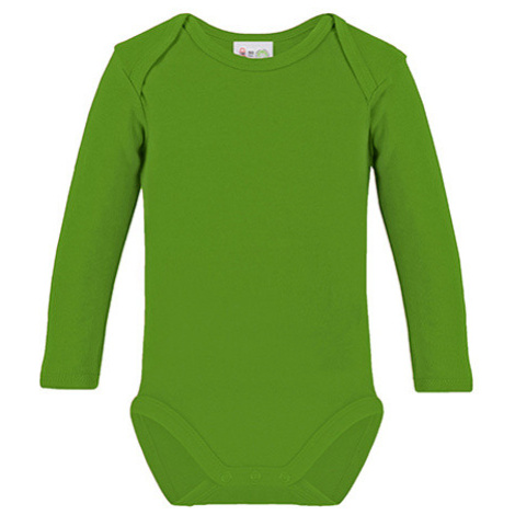 Link Kids Wear Detské body s dlhým rukávom X945 Lime Green