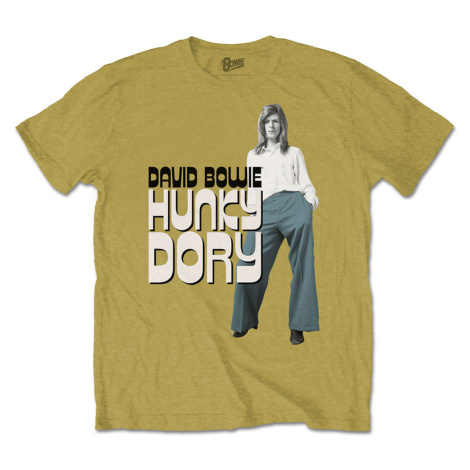 David Bowie tričko Hunky Dory 2 Žltá