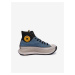 Converse Mens Ankle Sneakers Black and Blue with Suede Details Convers - Men