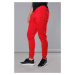 Červené pánske teplákové nohavice (68XW01-18)