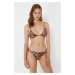 Trendyol Leopard Patterned Regular Bikini Bottom