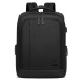 Unisex multifunkčný batoh s USB portom KONO Richie - čierny - 23L