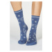 Modré vzorované ponožky Bobbie Snow