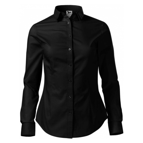 MALFINI Dámska košeľa s dlhým rukávom Style - Čierna