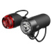 Knog Plug Black Front 250 lm / Rear 10 lm Cyklistické svetlo