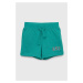 Detské krátke nohavice GAP zelená farba, nastaviteľný pás