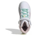 Dievčenská rekreačná obuv ADIDAS Grand Court Mid cloud white clear pink ice yellow