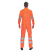 Cerva Gandia Pánske HI-VIS pracovné nohavice s trakmi 03530005 oranžová