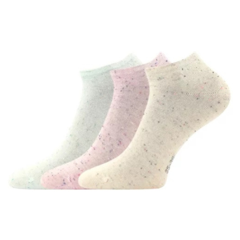 VoXX bavlněné nízké ponožky Nopkana mix B, 3 páry