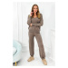 Set viscose sweatshirt + trousers cappuccino