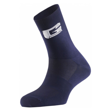 GAERNE Cyklistické ponožky klasické - PROFESSIONAL - biela/modrá