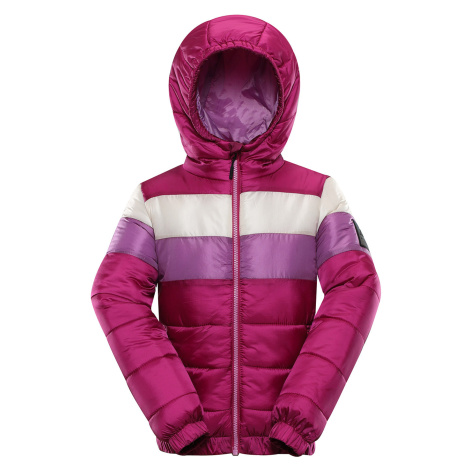 Dětská hi-therm bunda ALPINE PRO KISHO fuchsia red 164-170