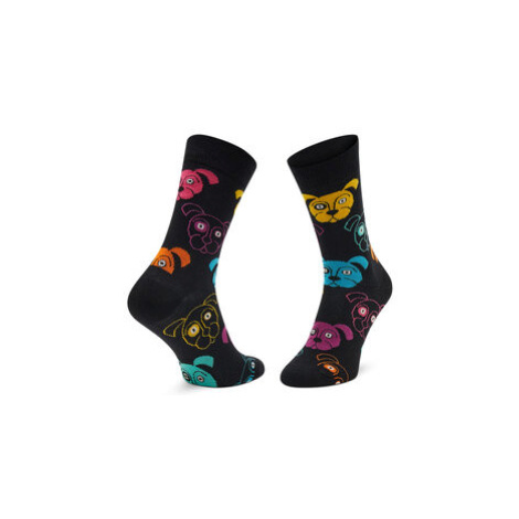 Happy Socks Ponožky Vysoké Unisex DOG01-9050 Čierna