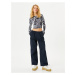 Koton Oversize Parachute Trousers with Floor Detail Pockets Cotton