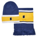 College Team Beanie & Spaceblue/CaliforniaYellow/WHT Wrap