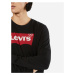 LEVI'S ® Tričko 'LS Graphic Tee T2'  červená / čierna