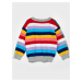 Farebný dievčenský sveter pruhovaný GAP