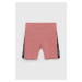 Detské krátke nohavice Guess ružová farba, s nášivkou