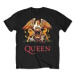 Queen Tričko Classic Crest Black