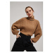 Turtleneck sweater with puff sleeves