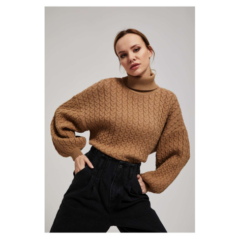 Turtleneck sweater with puff sleeves Moodo