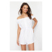 Trendyol White Woven Muslin 100% Cotton Jumpsuit