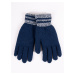 Yoclub Man's Gloves RED-0078F-AA50-002 Navy Blue