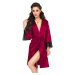 DKaren Housecoat Nikola Crimson