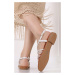 Biele nízke sandále Vera
