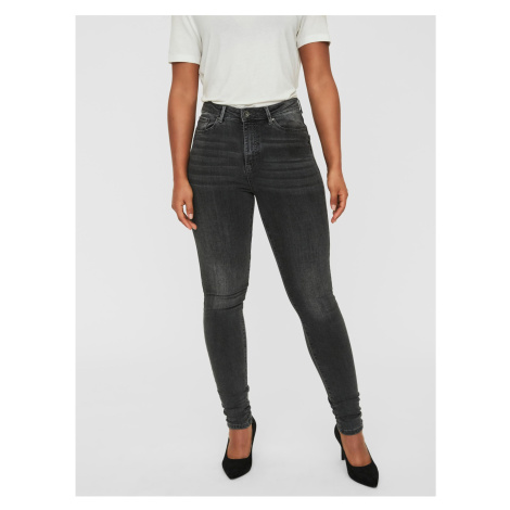 Dark grey women's skinny fit jeans VERO MODA - Women