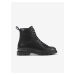 Black Women's Leather Ankle Boots Camper Brutus - Women
