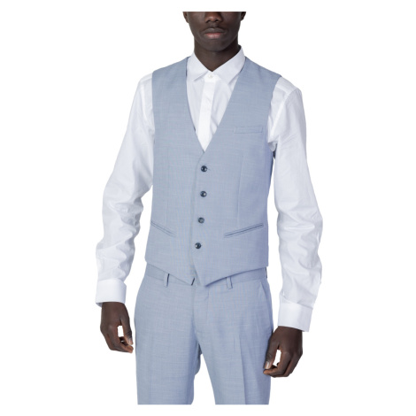 Antony Morato  SLIM FIT IN TESSUTO MMVS00007-FA650304  Spoločenské vesty k oblekom Modrá