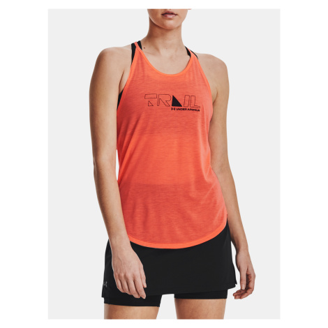 Oranžové dámske tielko Under Armour UA Run Trail Tank