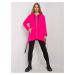 RUŽOVÁ DÁMSKA OVERSIZE MIKINA NA ZIPS RV-BL-4899.23P-FUCHSIA