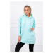 Insulated sweatshirt with side slits mint