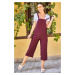 armonika Women's Dark Claret Red Gardener Overalls