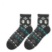 Dámske zimné ponožky Bratex Women Vzory, polofroté 051 Žlutá